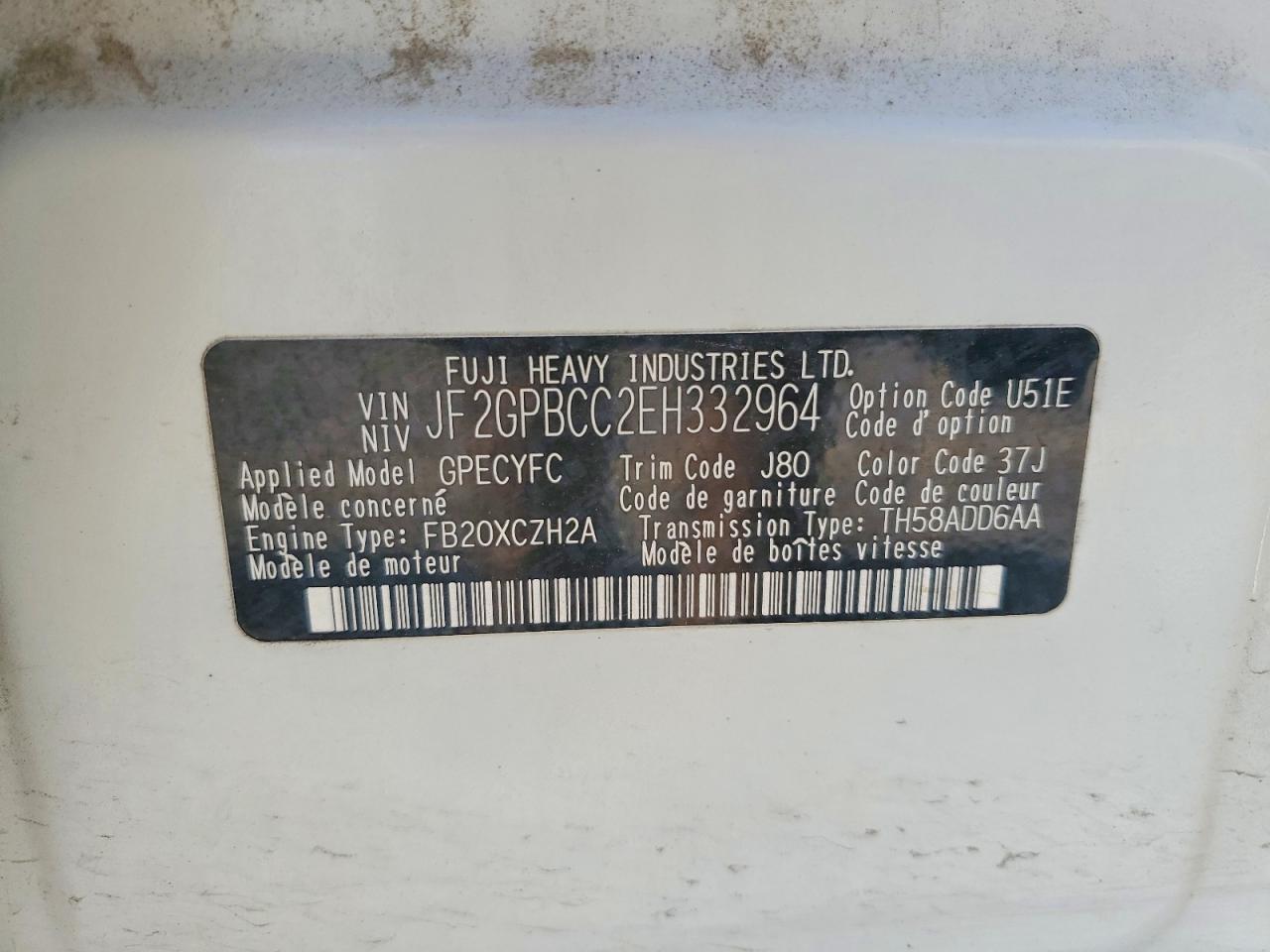 2014 SUBARU XV CROSSTREK 2.0I HYBRID photo 27