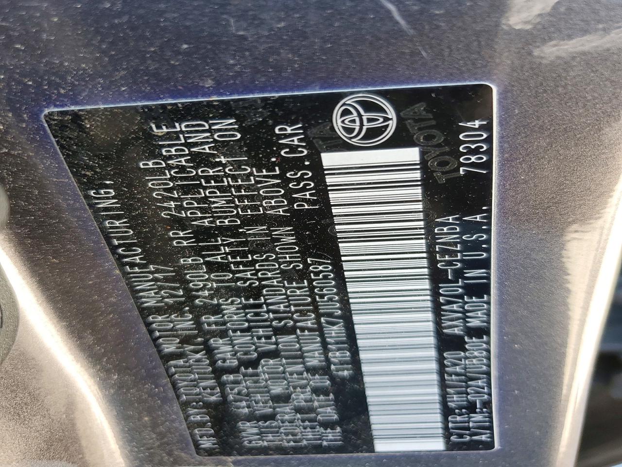 2018 TOYOTA CAMRY LE photo 25