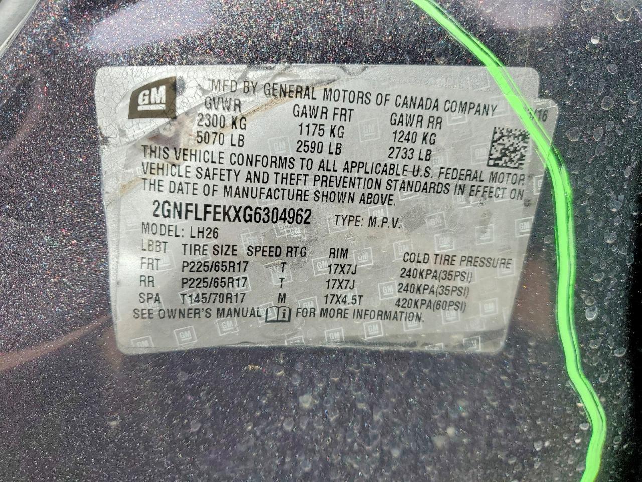 2016 CHEVROLET EQUINOX LT photo 13