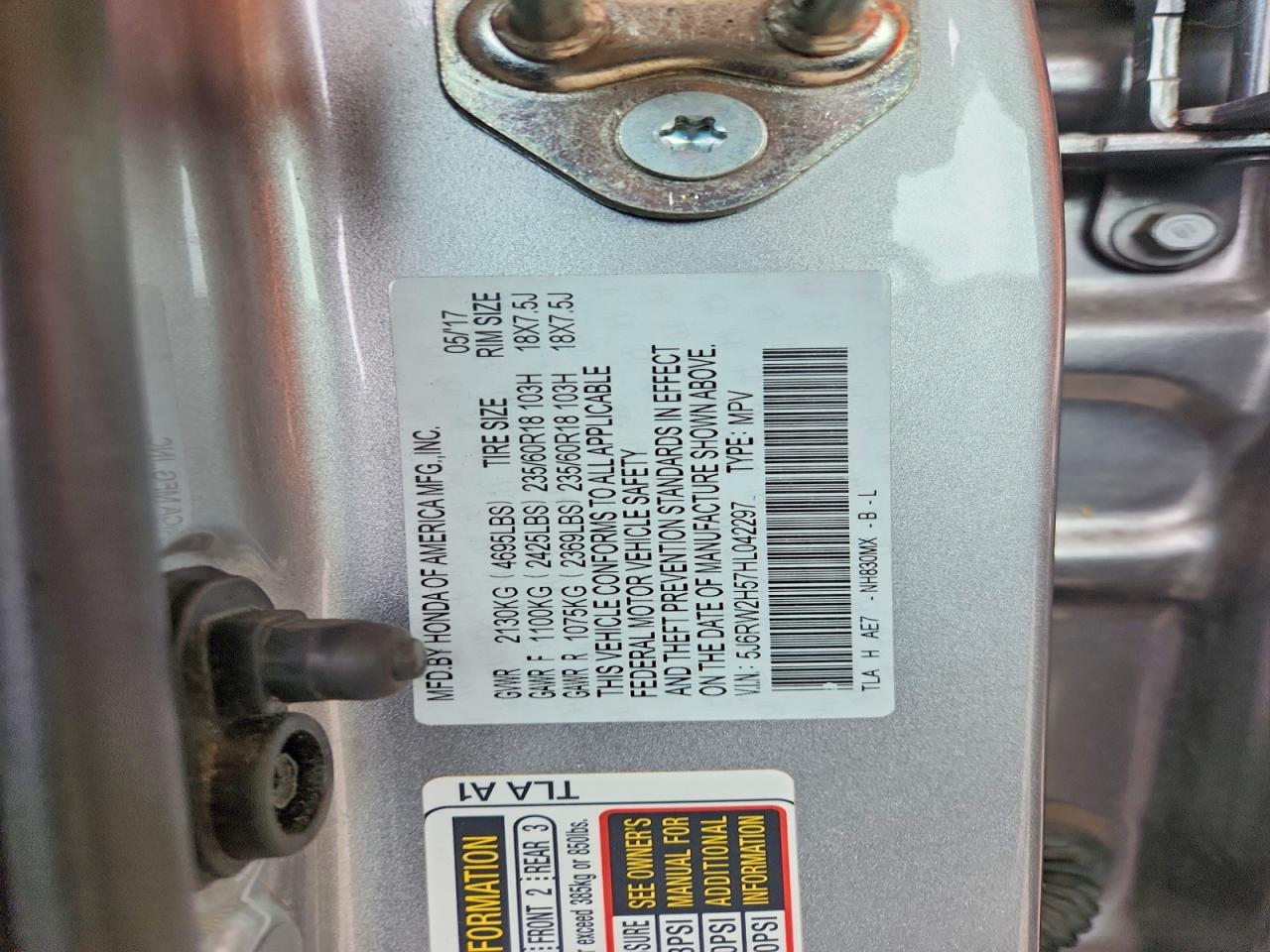 2017 HONDA CR-V EX photo 27