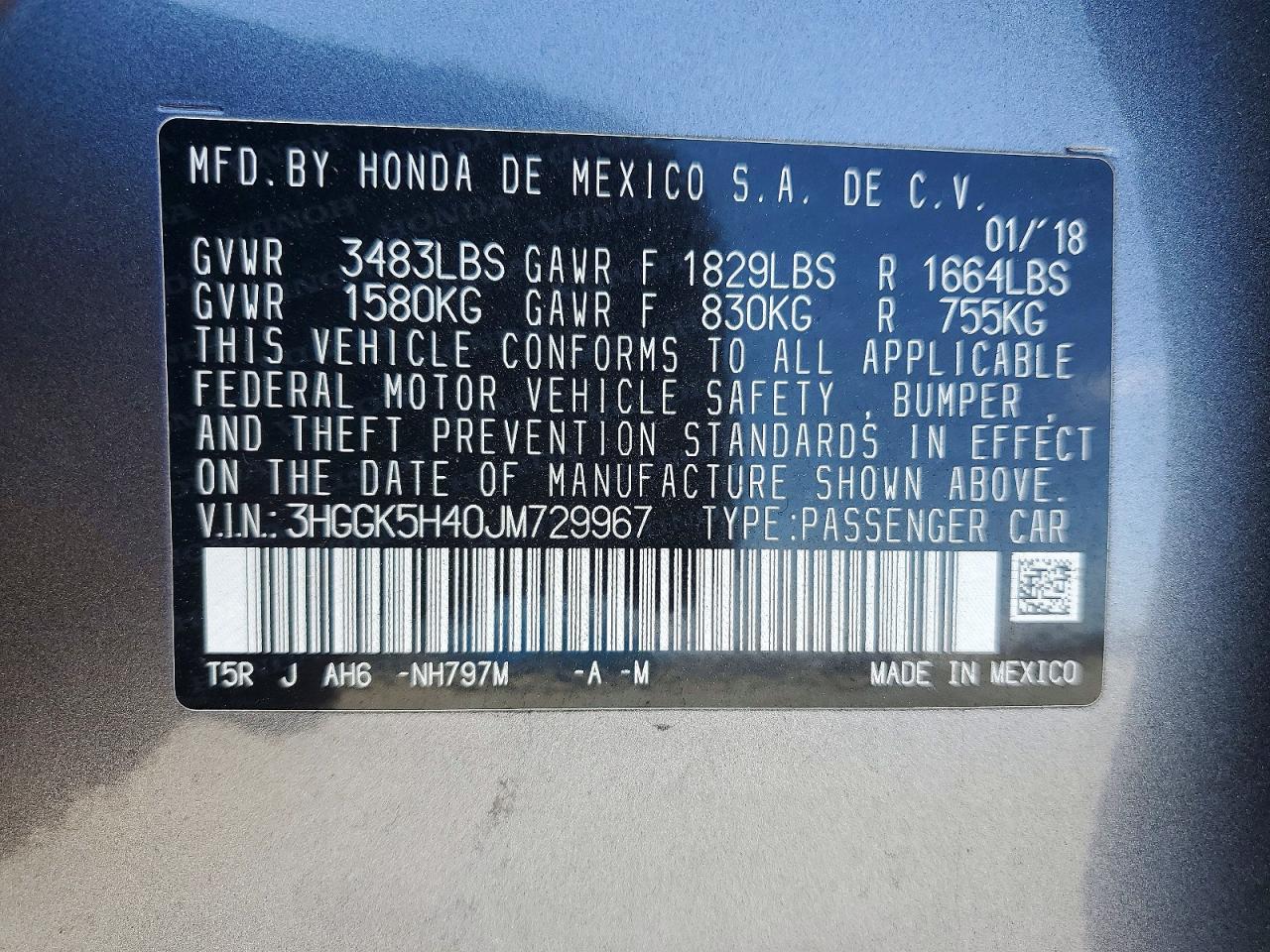 2018 HONDA FIT LX photo 37