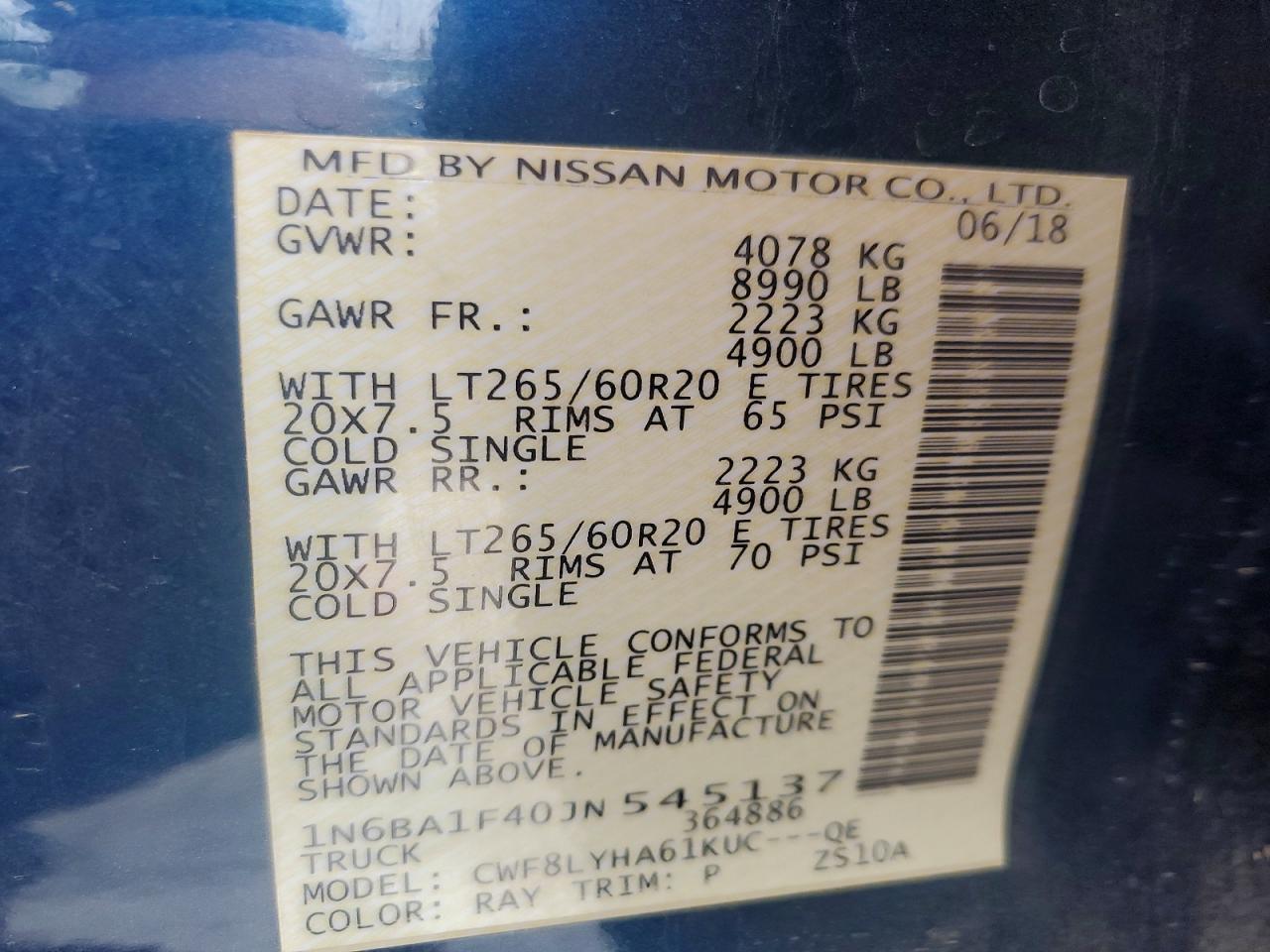 2018 NISSAN TITAN XD PLATINUM RESERVE photo 12