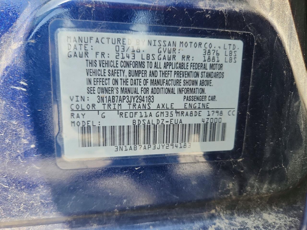 2018 NISSAN SENTRA SV photo 37