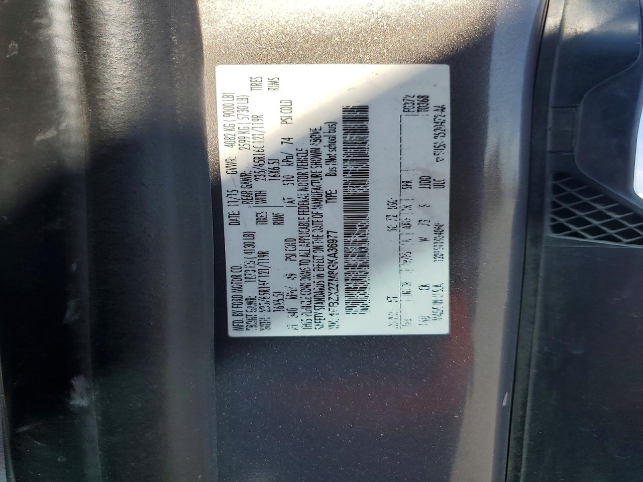 2016 FORD TRANSIT T-350 photo 37