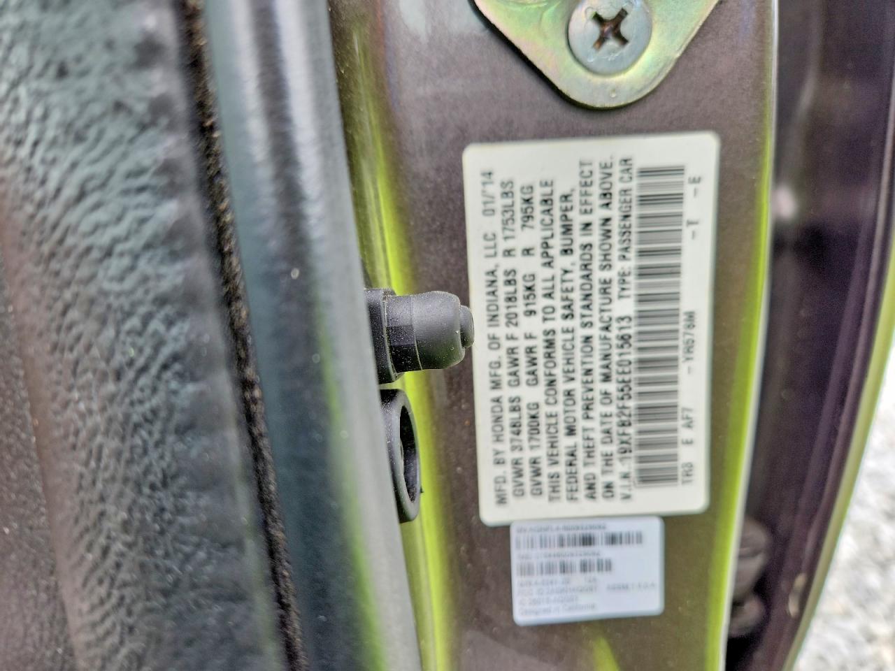 2014 HONDA CIVIC LX photo 23