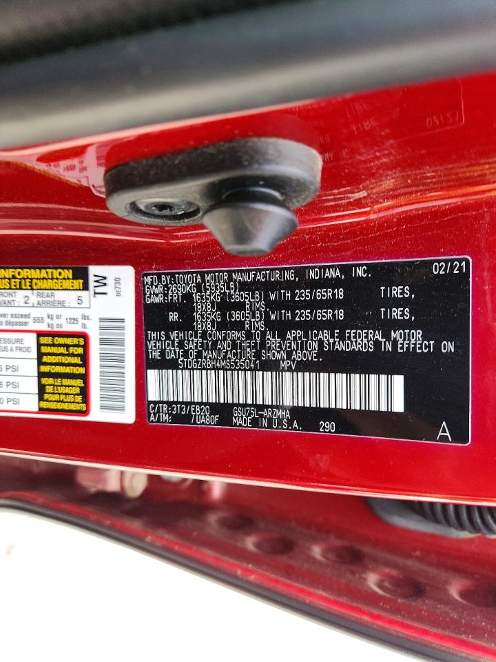 2021 TOYOTA HIGHLANDER XLE photo 25