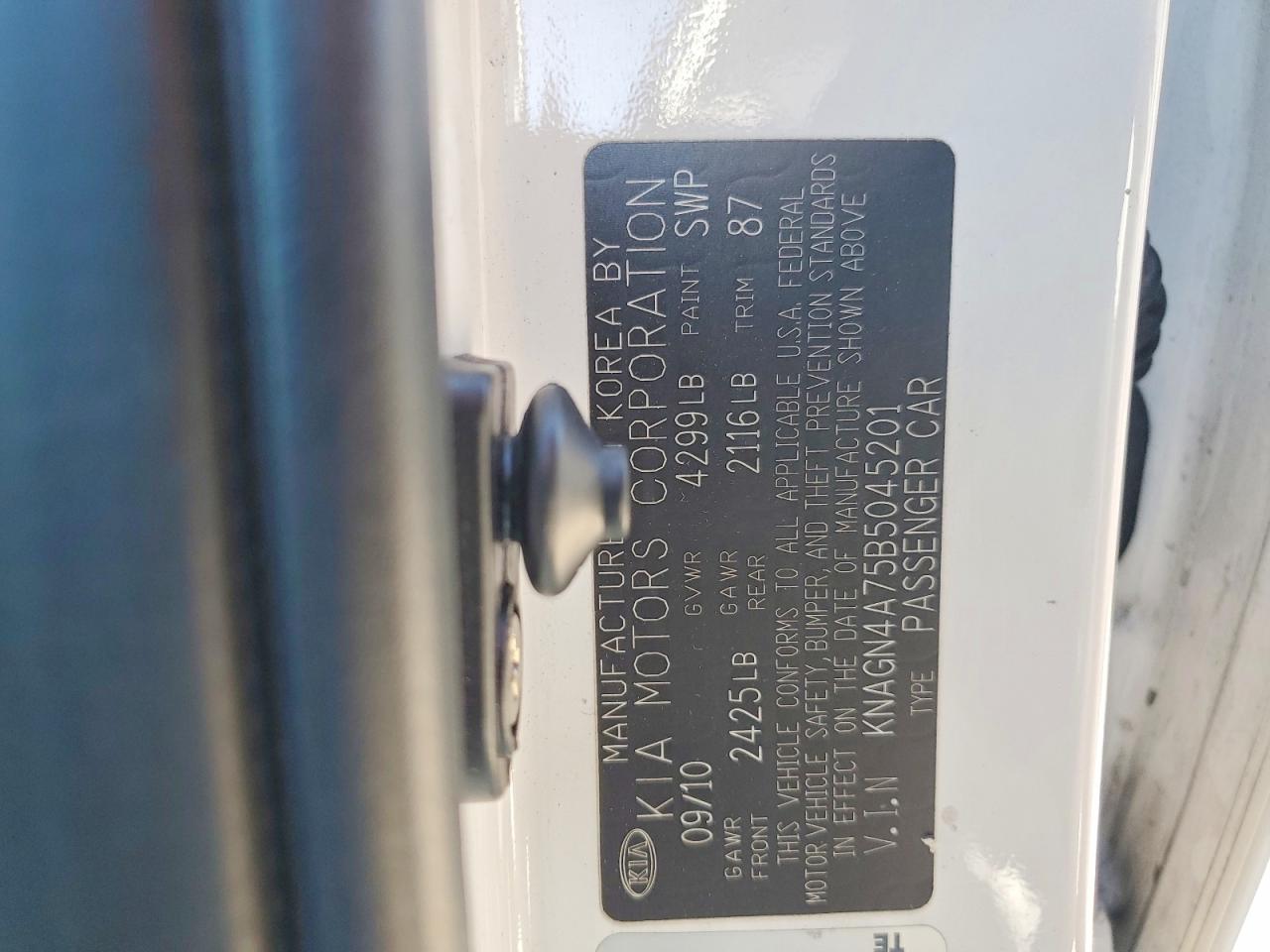2011 KIA OPTIMA EX photo 23