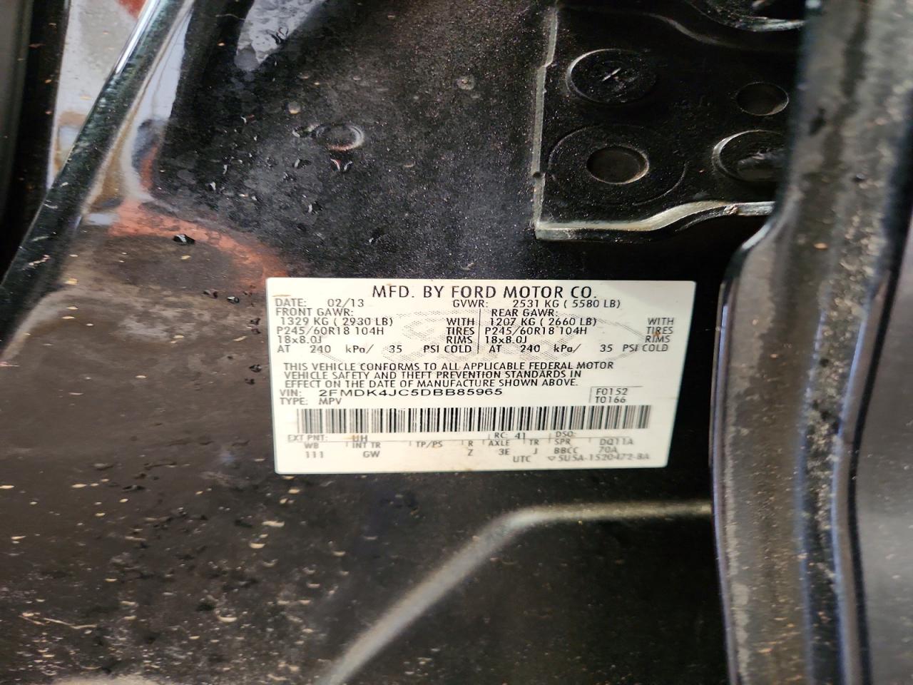 2013 FORD EDGE SEL photo 25