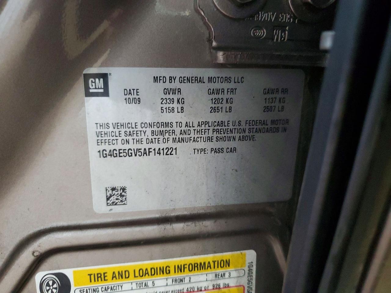 2010 BUICK LACROSSE CXS photo 23