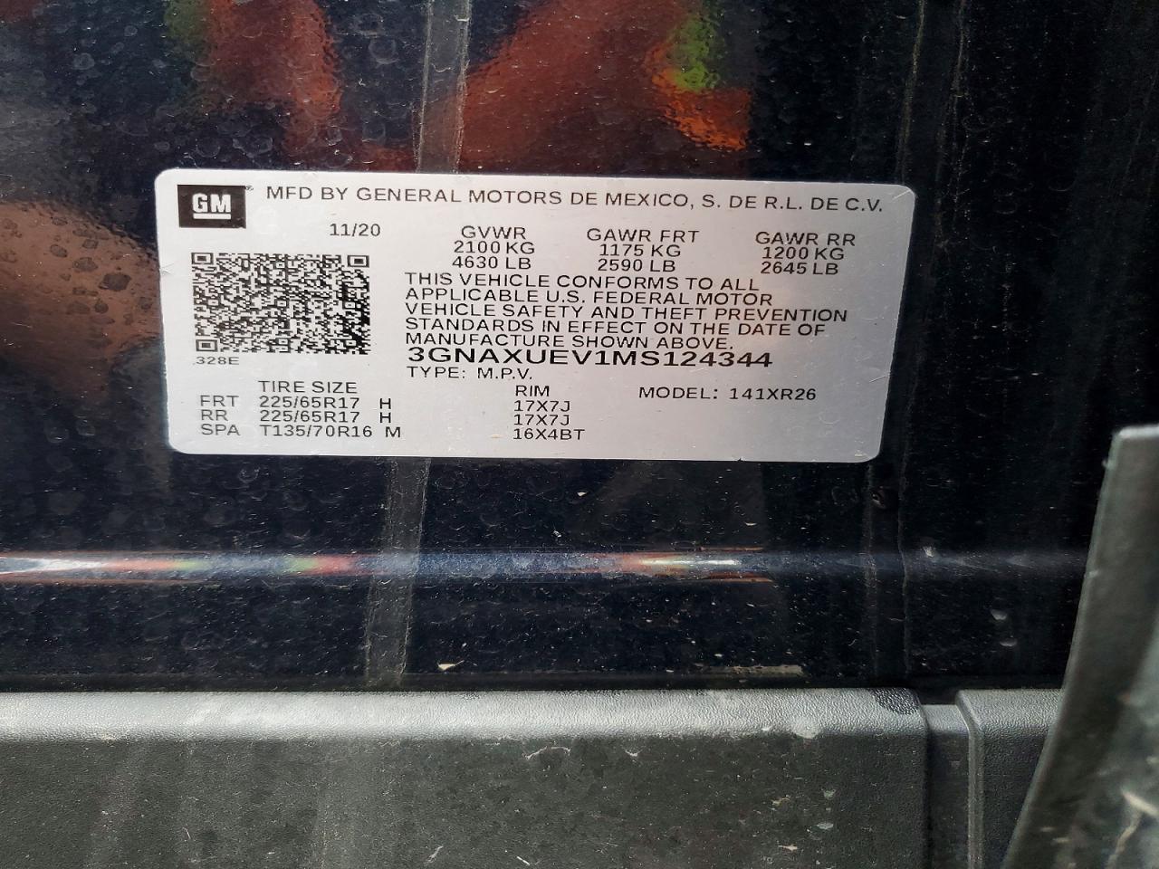 2021 CHEVROLET EQUINOX LT photo 14