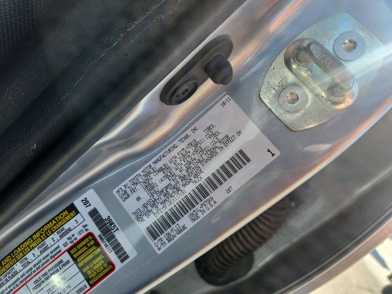 2012 TOYOTA TUNDRA CREWMAX SR5 photo 23