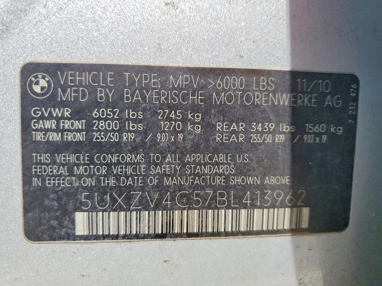 2011 BMW X5 XDRIVE35I photo 37