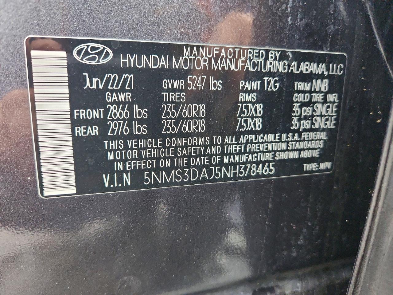2022 HYUNDAI SANTA FE SEL photo 37