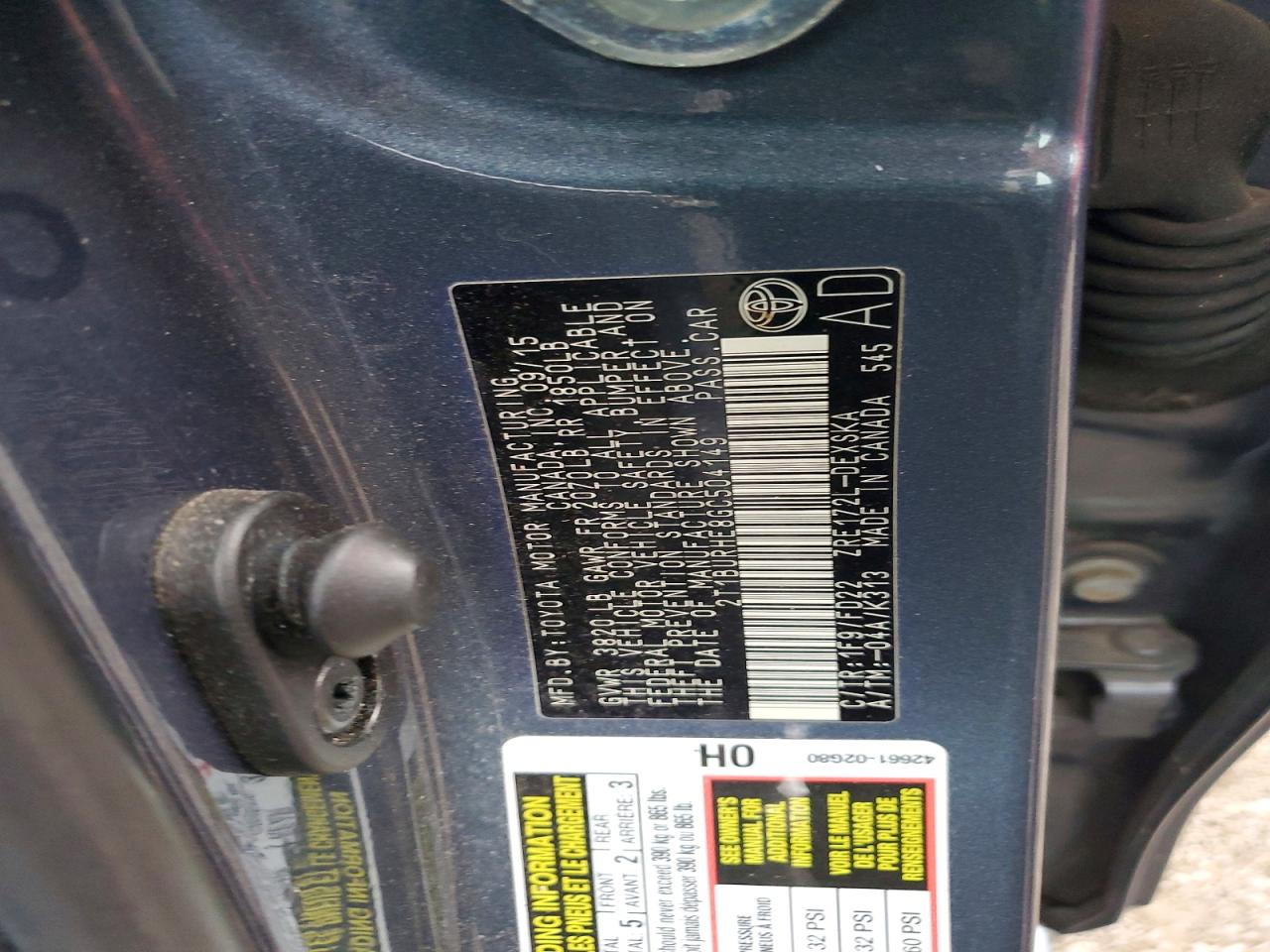 2016 TOYOTA COROLLA S PLUS photo 23