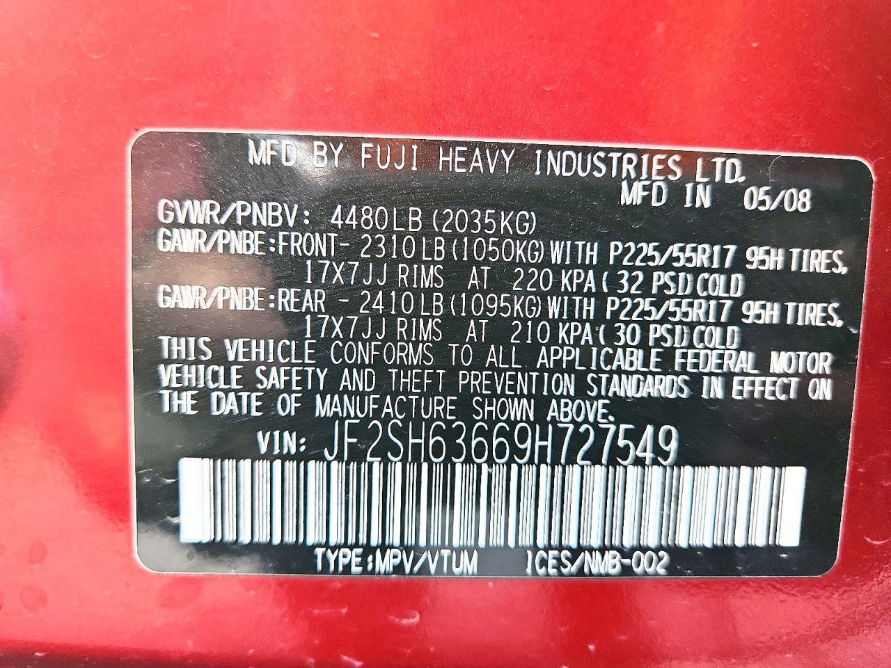 2009 SUBARU FORESTER 2.5X PREMIUM photo 25