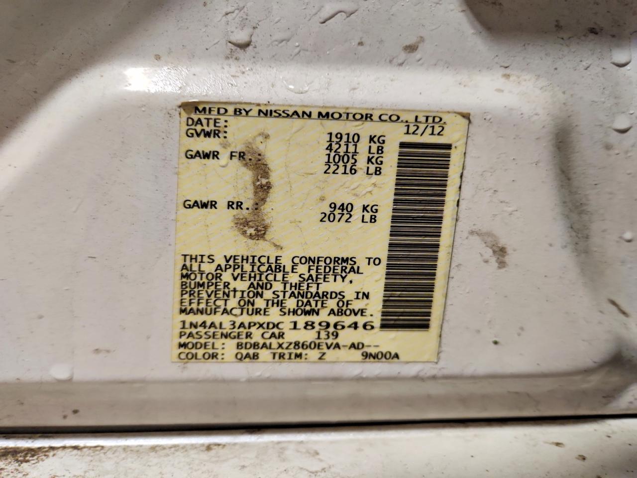 2013 NISSAN ALTIMA 2.5 photo 23