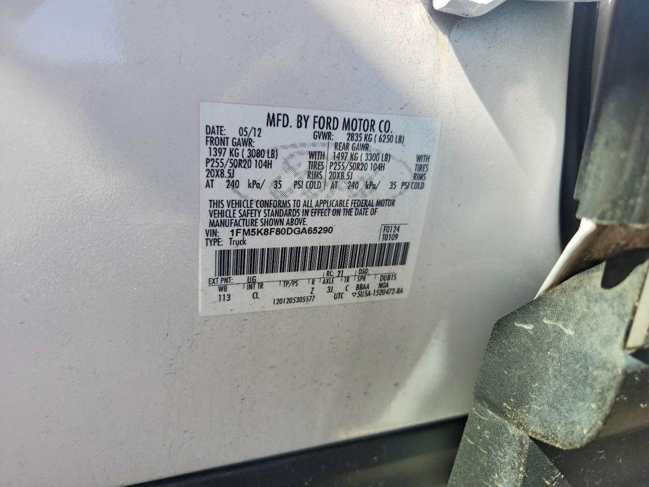 2013 FORD EXPLORER LIMITED photo 23