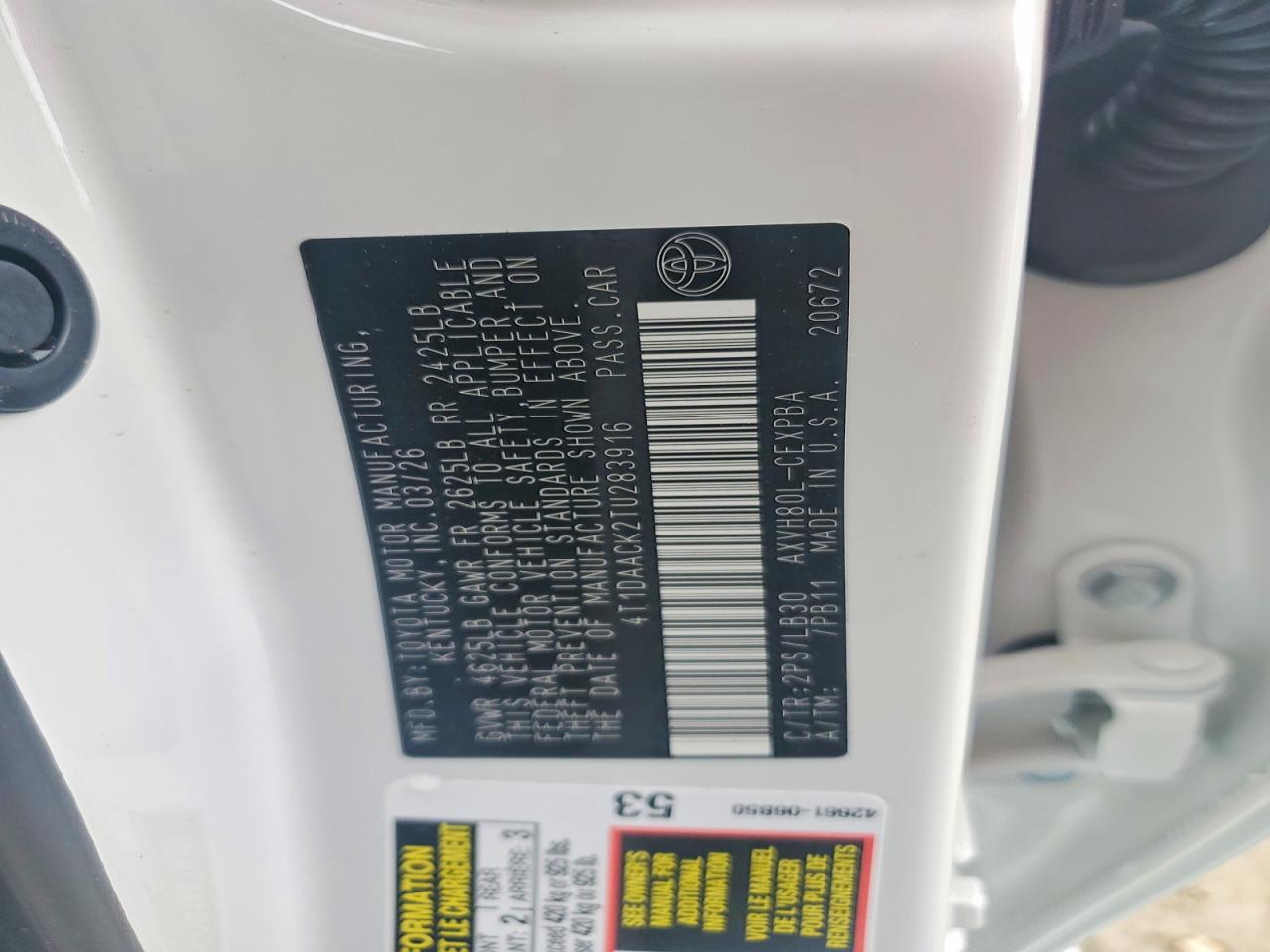 2026 TOYOTA CAMRY XSE photo 25