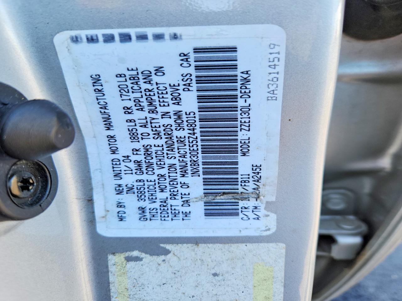 2005 TOYOTA COROLLA LE photo 25