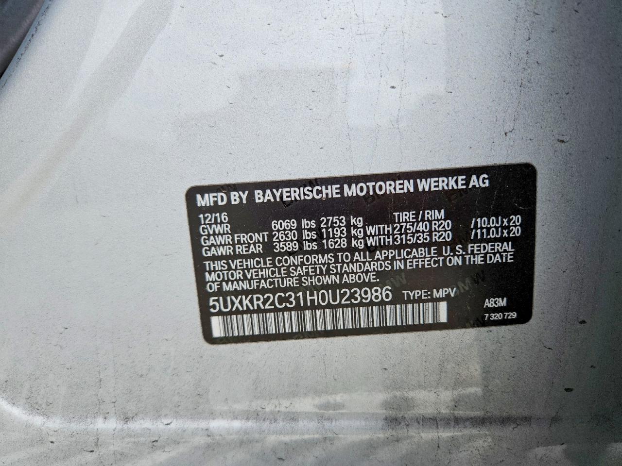 2017 BMW X5 SDRIVE35I photo 25