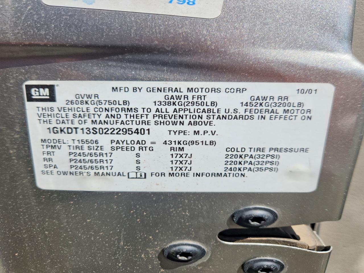 2002 GMC ENVOY photo 25
