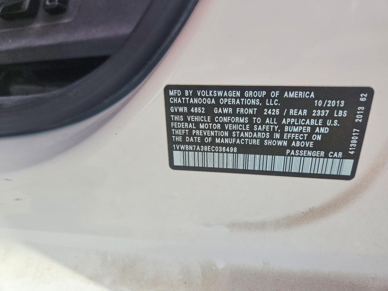 2014 VOLKSWAGEN PASSAT SE photo 34