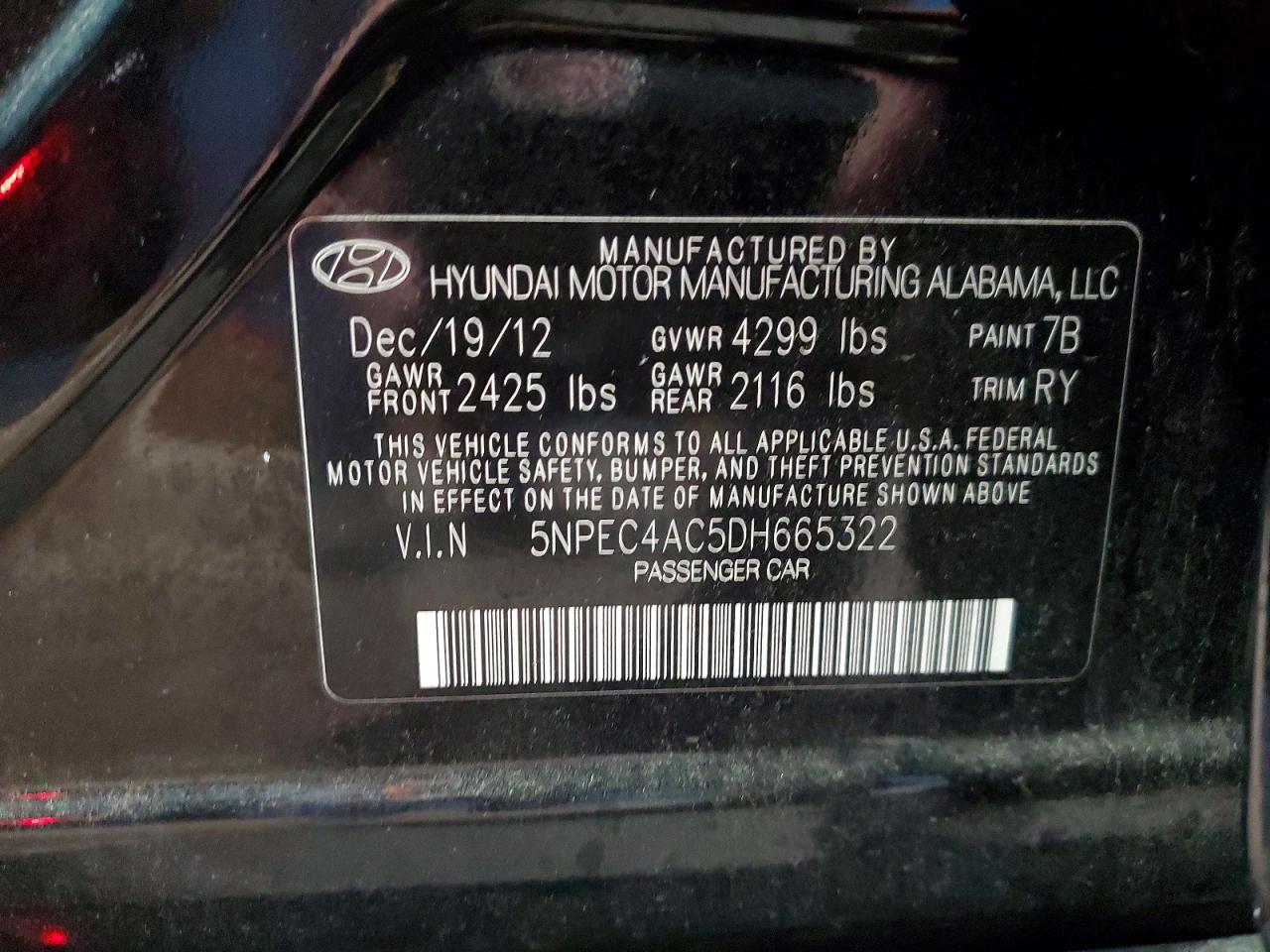 2013 HYUNDAI SONATA LIMITED photo 34
