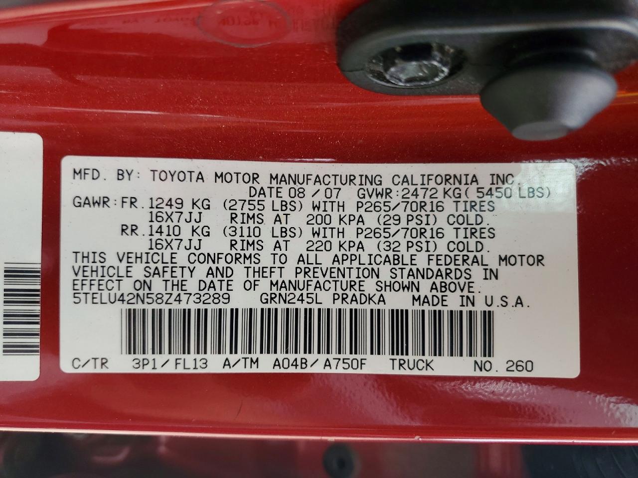 2008 TOYOTA TACOMA DOUBLE CAB photo 23