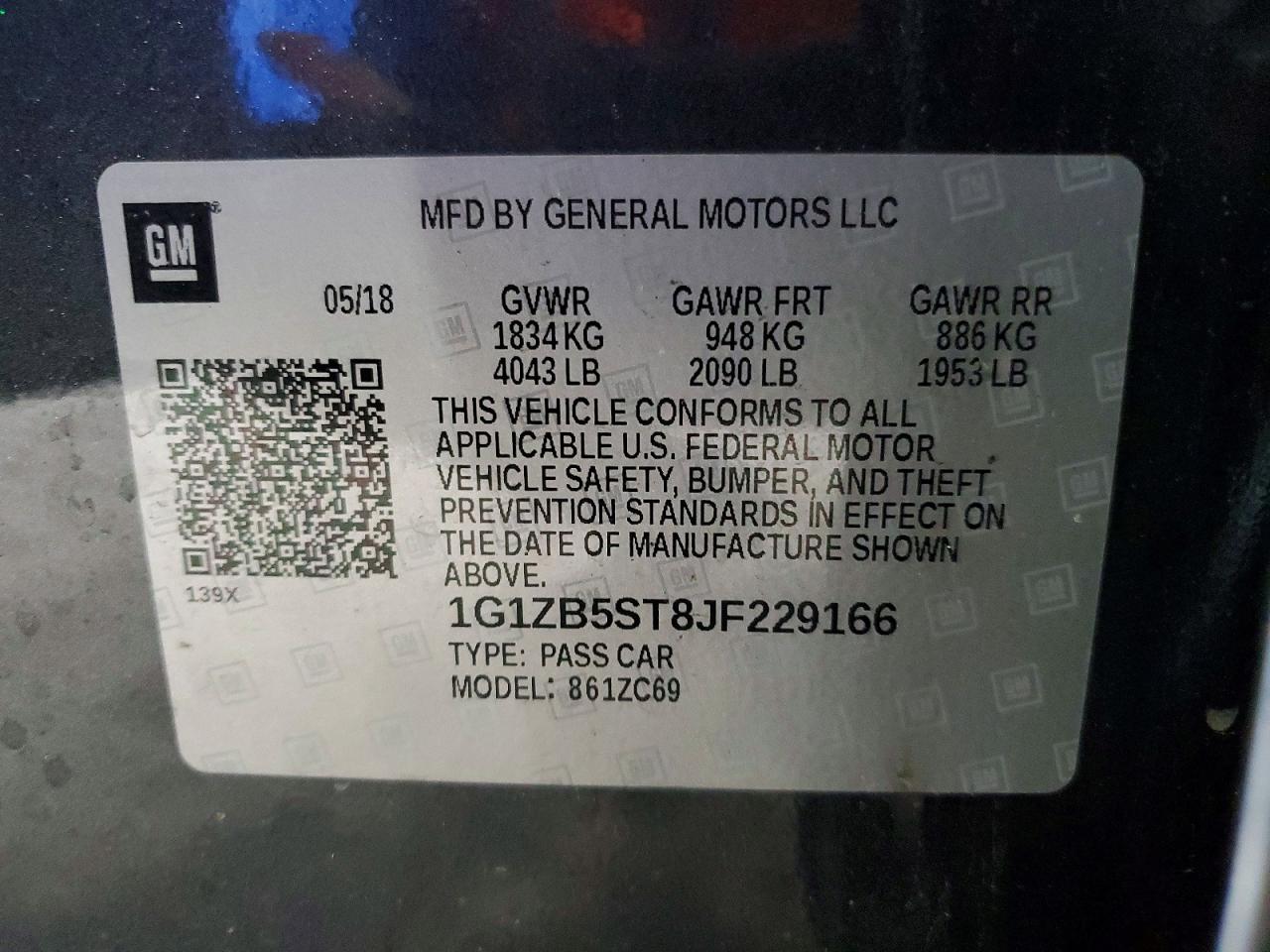 2018 CHEVROLET MALIBU LS photo 34