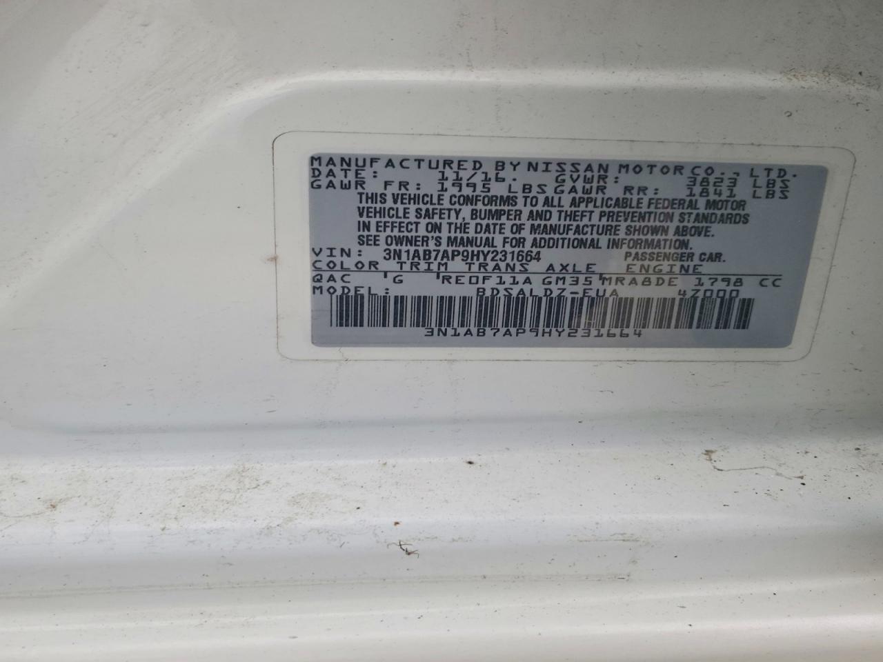 2017 NISSAN SENTRA photo 34