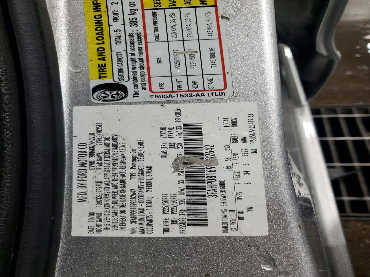 2009 FORD FUSION SEL photo 23