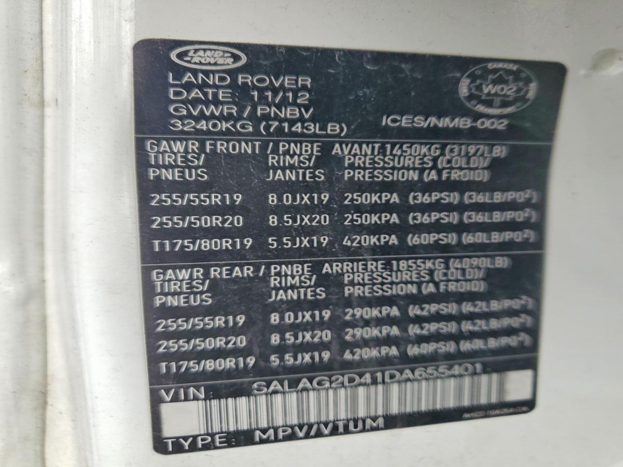 2013 LAND ROVER LR4 HSE photo 40