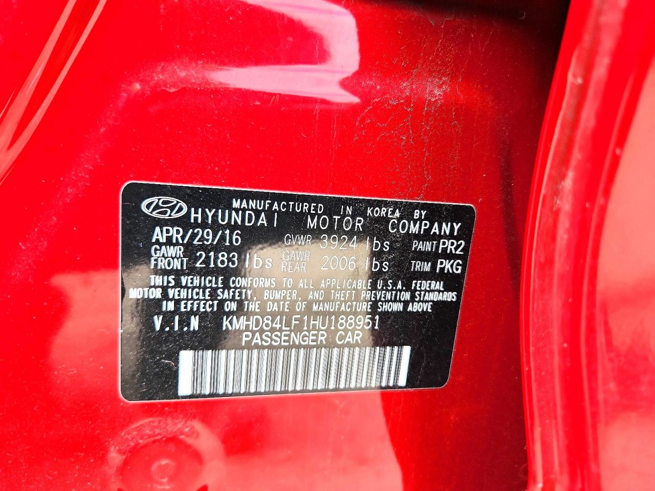 2017 HYUNDAI ELANTRA SE photo 23