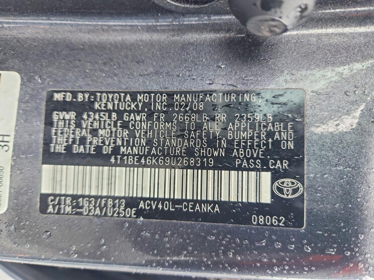 2009 TOYOTA CAMRY LE photo 23