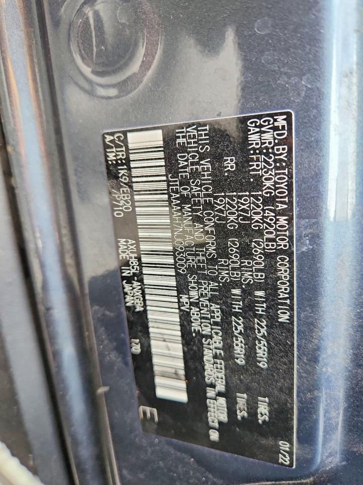 2022 TOYOTA VENZA XLE photo 25