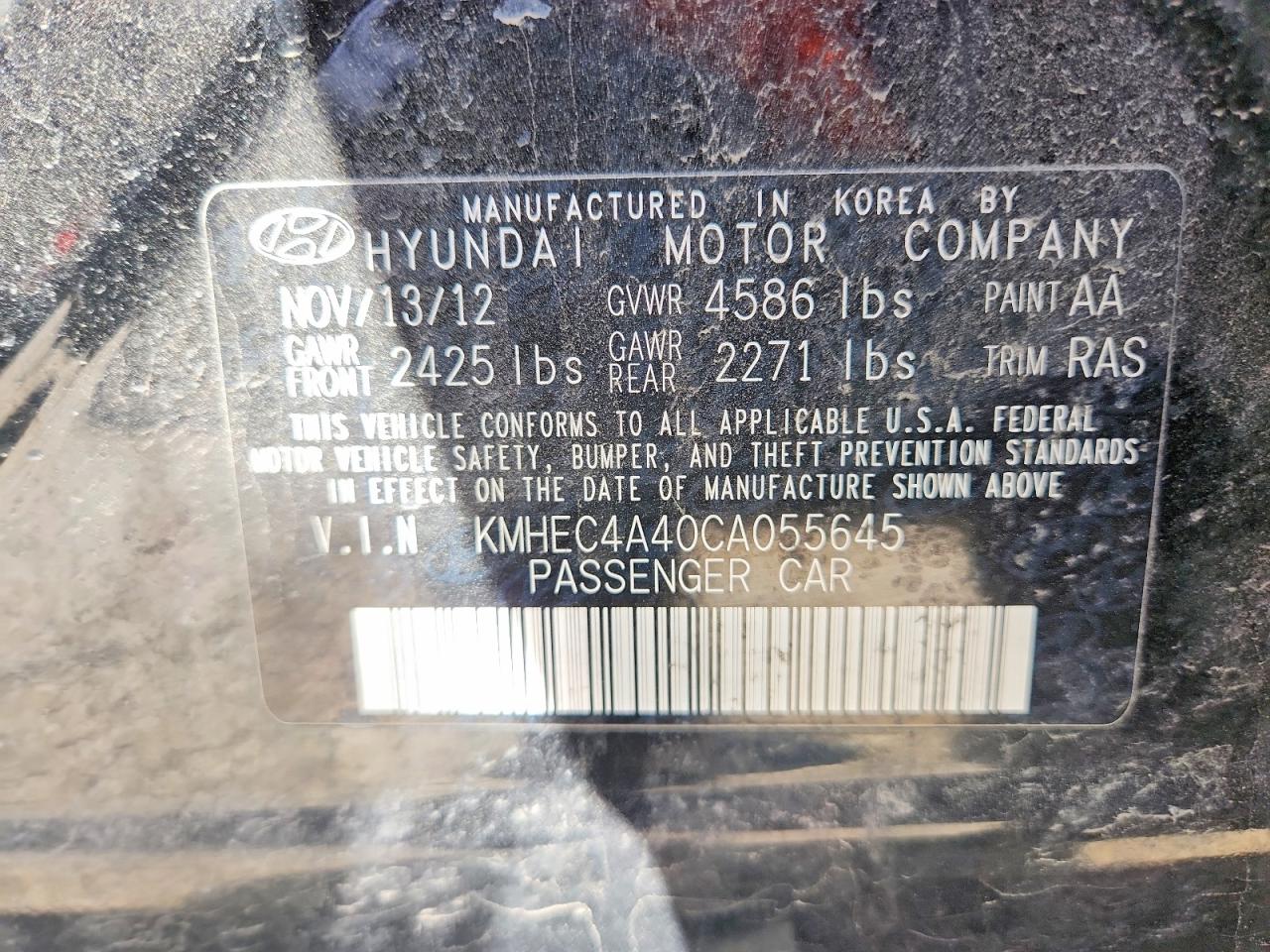 2012 HYUNDAI SONATA HYBRID photo 23