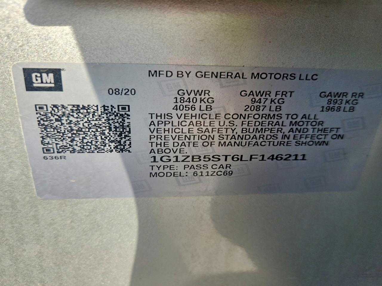 2020 CHEVROLET MALIBU LS photo 23