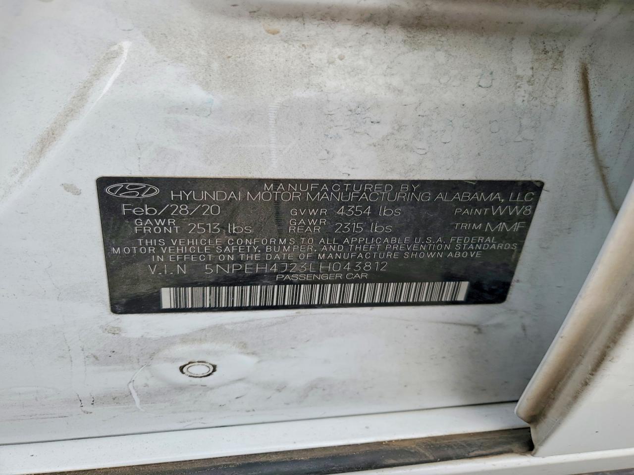 2020 HYUNDAI SONATA LIMITED photo 12