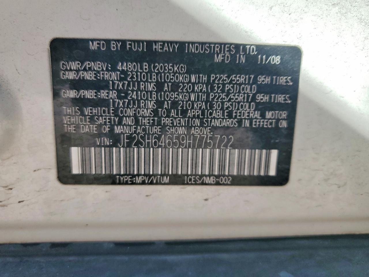 2009 SUBARU FORESTER 2.5X LIMITED photo 23