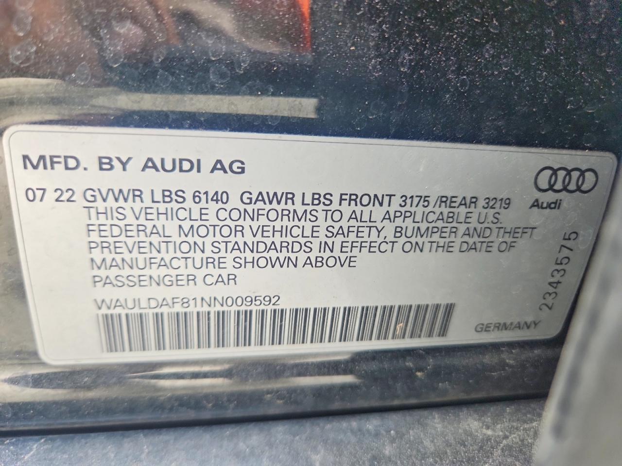 2022 AUDI A8 L photo 23