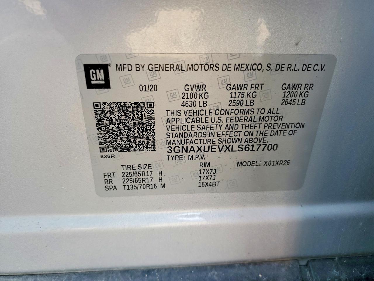 2020 CHEVROLET EQUINOX LT photo 12