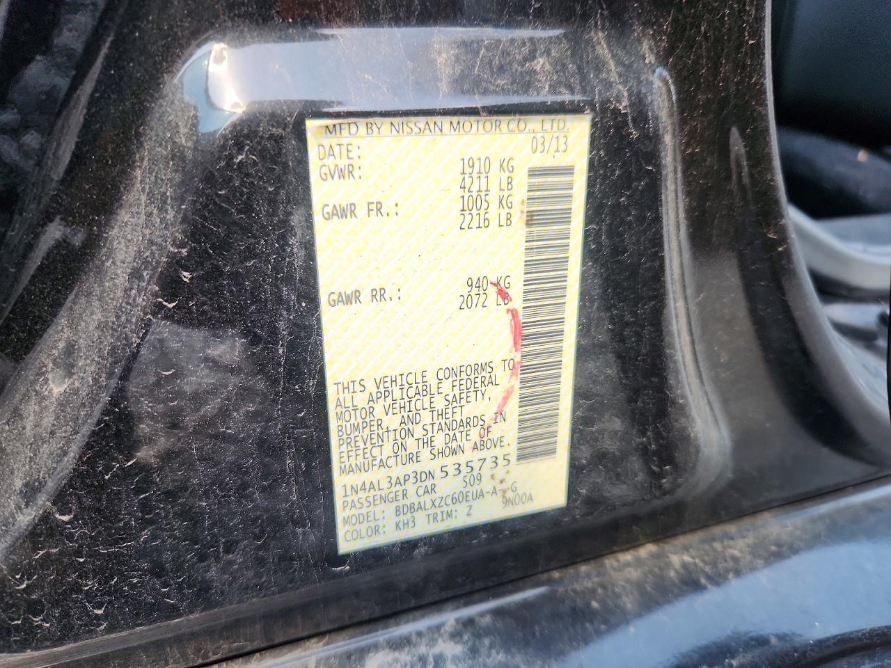 2013 NISSAN ALTIMA 2.5 photo 34