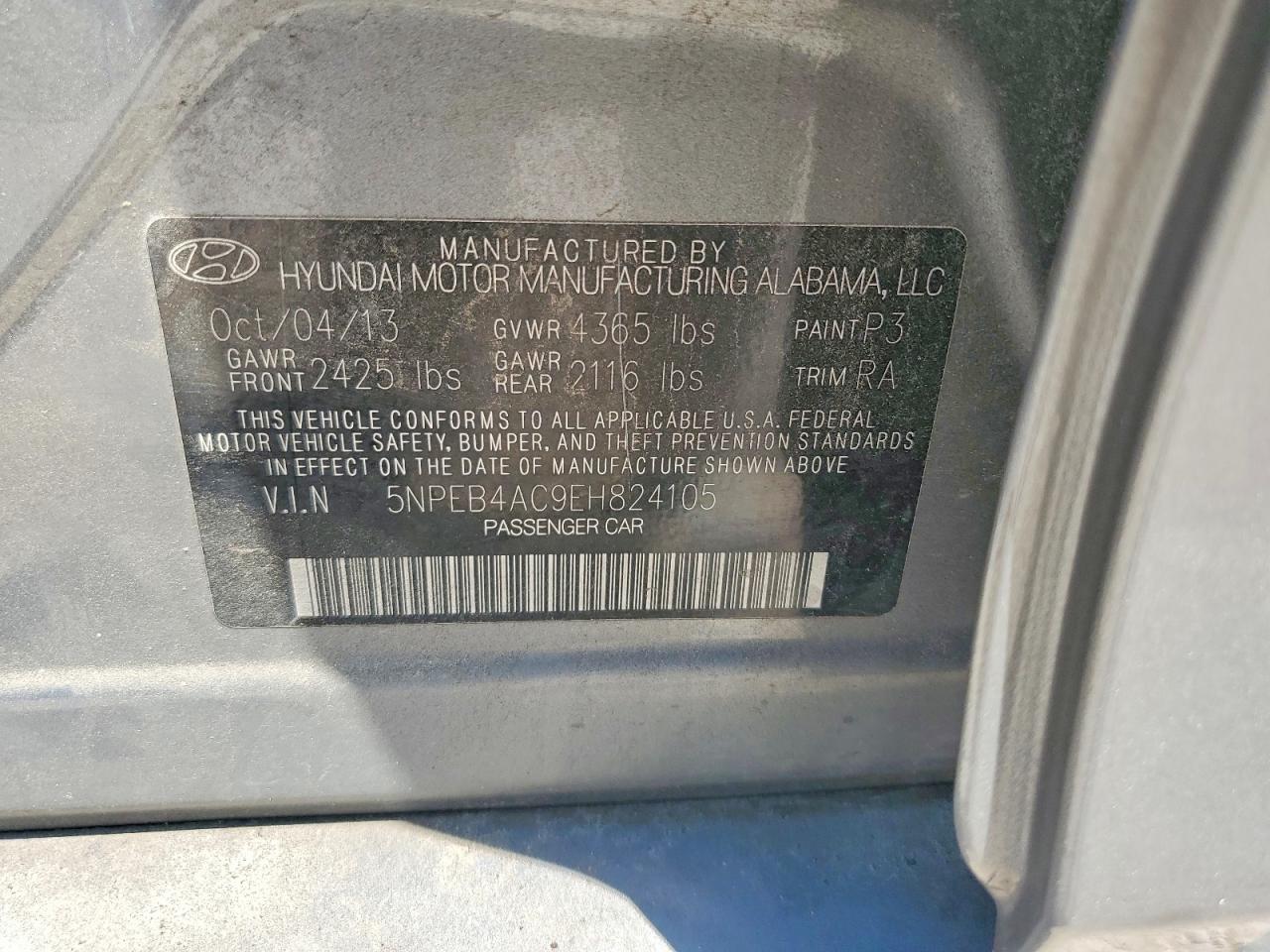2014 HYUNDAI SONATA GLS photo 23