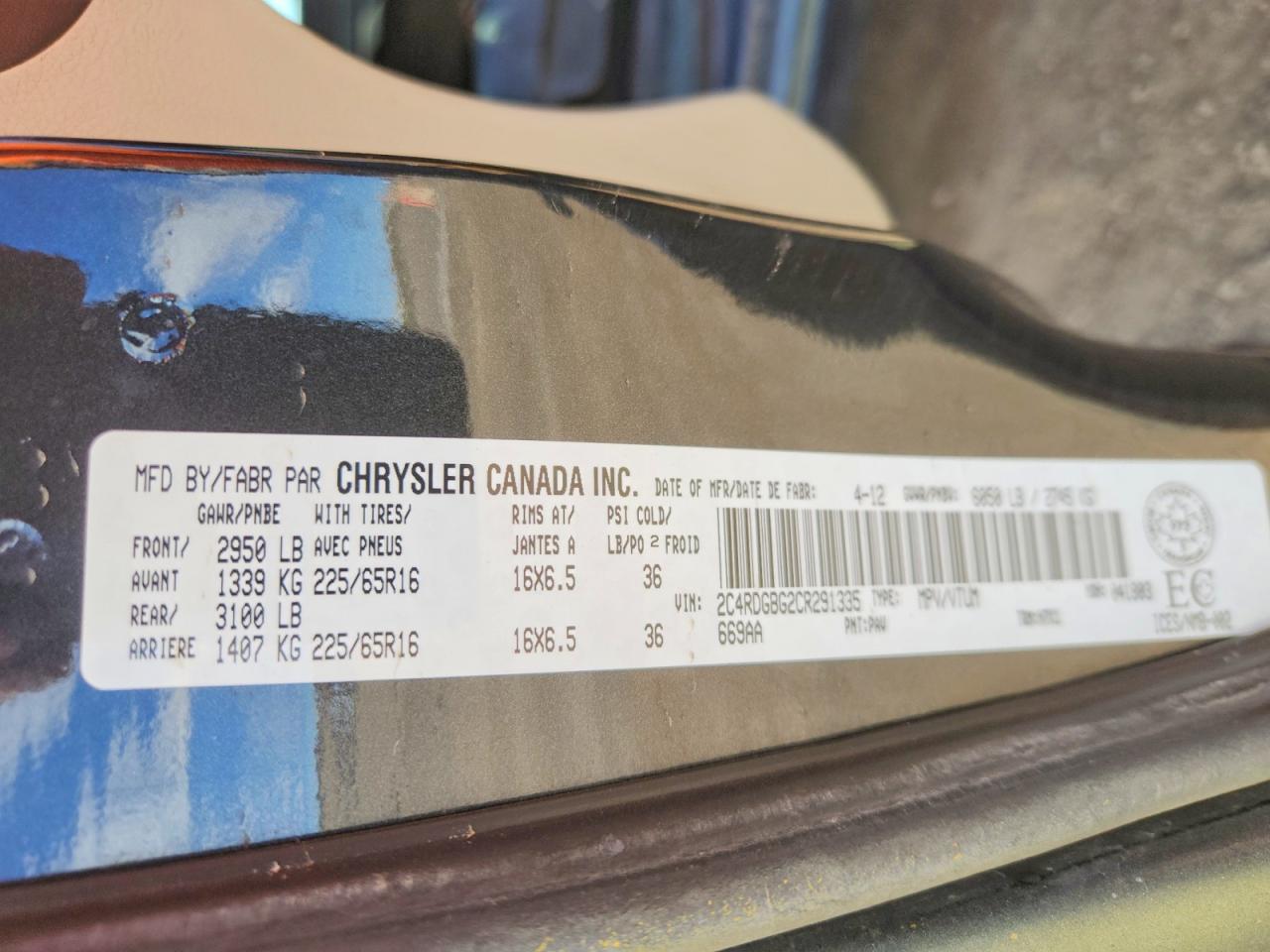 2012 DODGE GRAND CARAVAN SE photo 40