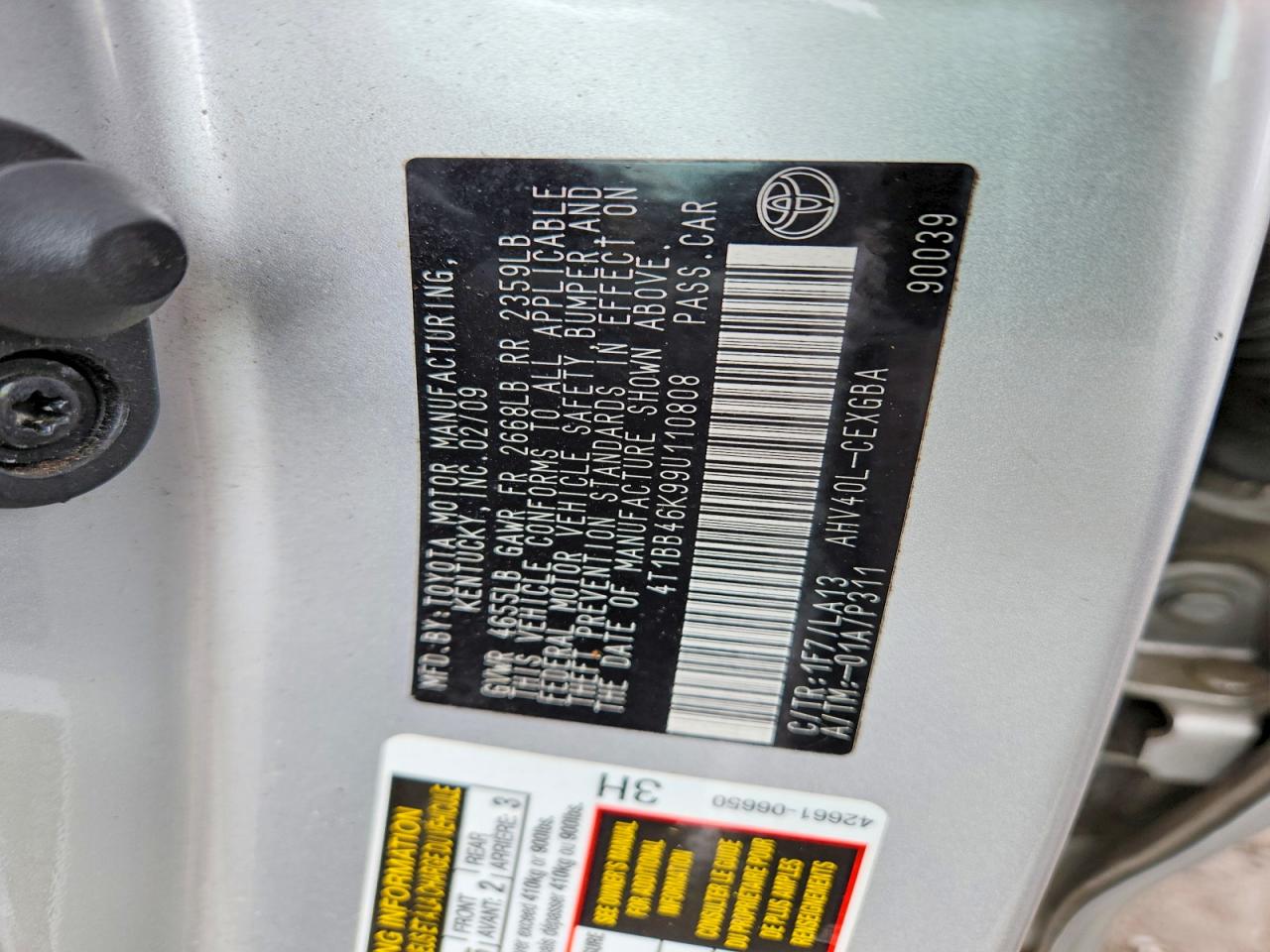 2009 TOYOTA CAMRY HYBRID photo 34