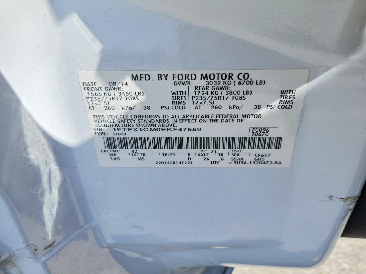 2014 FORD F150 SUPER CAB photo 25