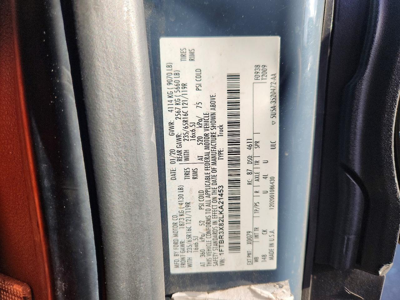 2020 FORD TRANSIT 250 DELIVERY VAN photo 40