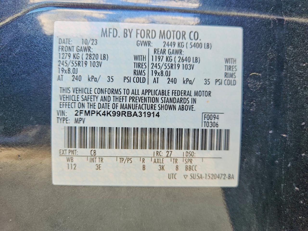 2024 FORD EDGE TITANIUM photo 14