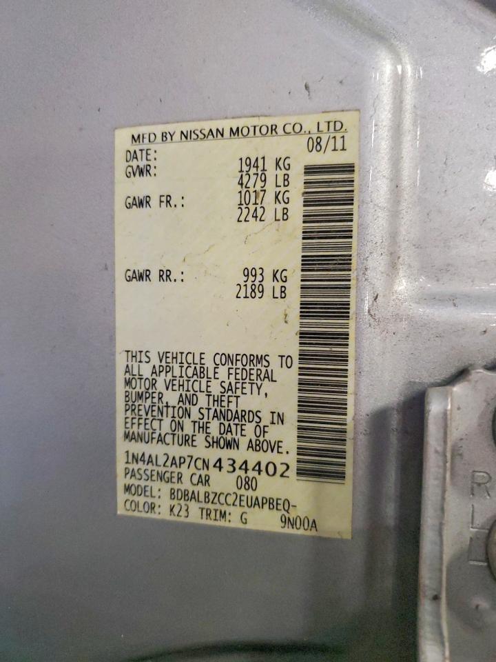 2012 NISSAN ALTIMA 2.5 photo 12