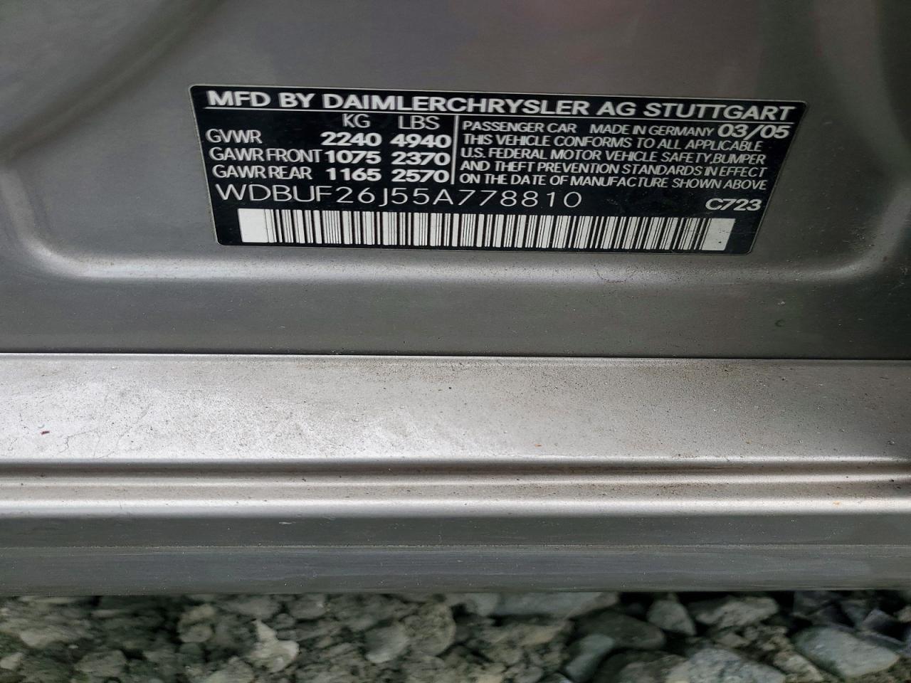 2005 MERCEDES-BENZ E 320 CDI photo 12